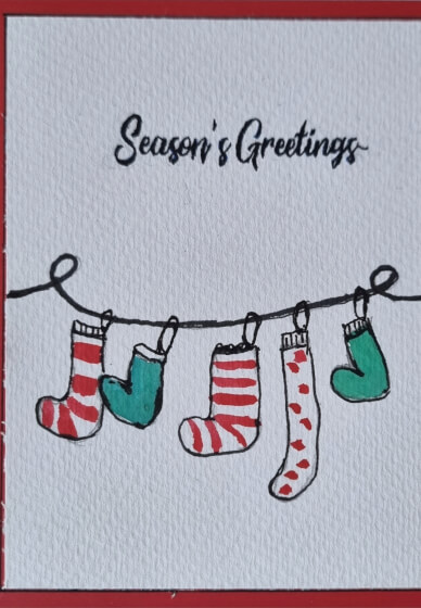 Watercolour Christmas Card Painting Class for Beginners