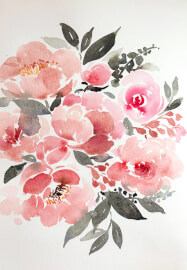 Watercolour Floral Painting Class