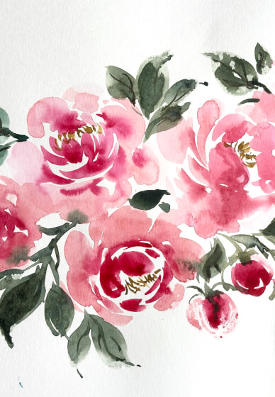 Watercolour Floral Painting Class