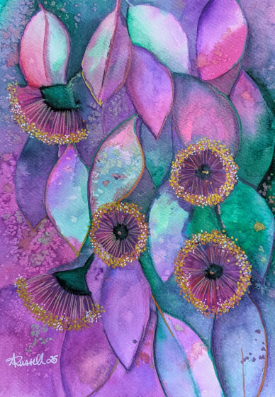 Watercolour Gum Blossoms - Condensed Workshop