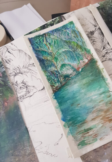 Watercolour Landscape and Ink Workshop