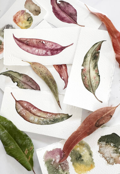 Watercolour Leaf Painting Class for Beginners