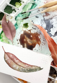 Watercolour Leaf Painting Class for Beginners