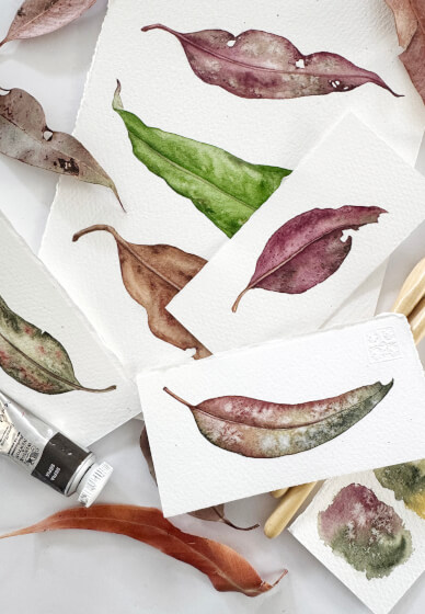 Watercolour Leaf Painting Class for Beginners