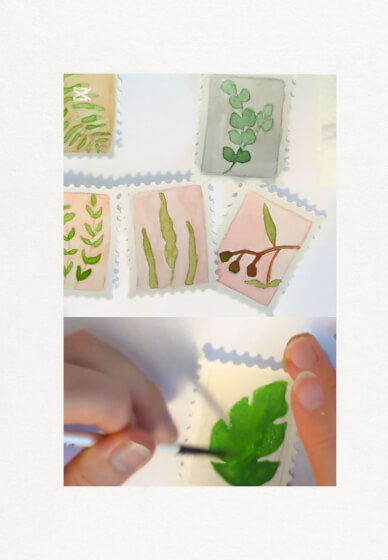 Watercolour Minis: Botanical Stamps Workshop