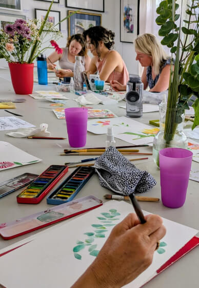 Watercolour Minis: Botanical Stamps Workshop