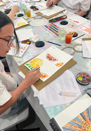 Watercolour Mosaic Workshop