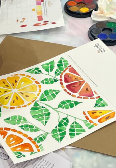 Watercolour Mosaic Workshop