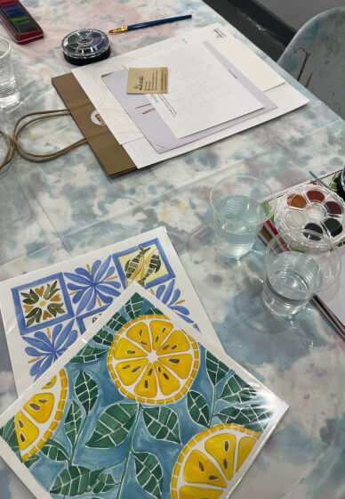 Watercolour Mosaic Workshop