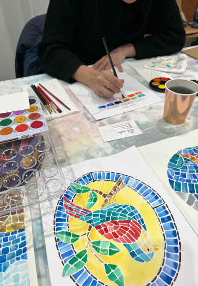 Watercolour Mosaic Workshop