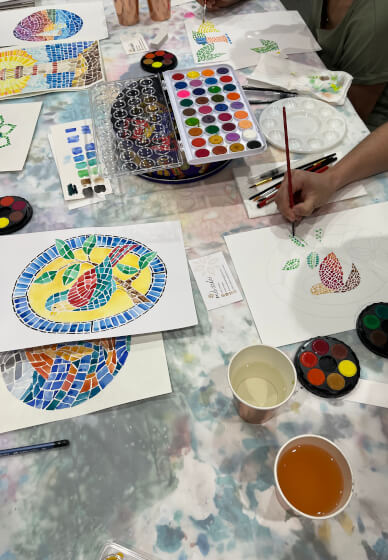 Watercolour Mosaic Workshop