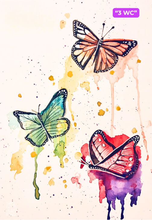 Watercolour Paint and Sip Class