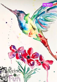 Watercolour Paint and Sip Class