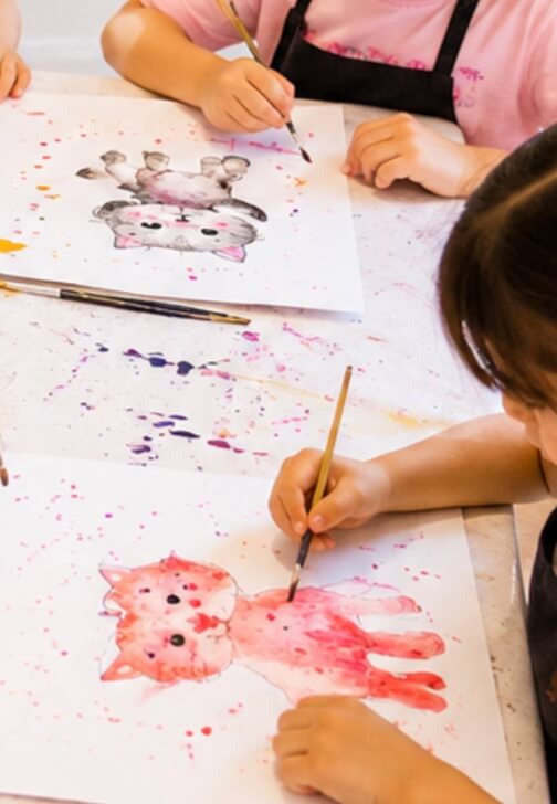 Watercolour Painting Class for Kids: Cats and Kittens