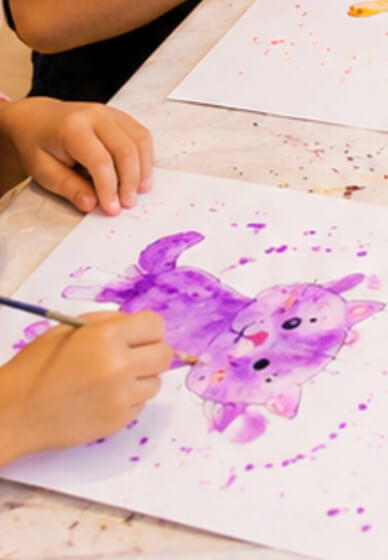 Watercolour Painting Class for Kids: Cats and Kittens