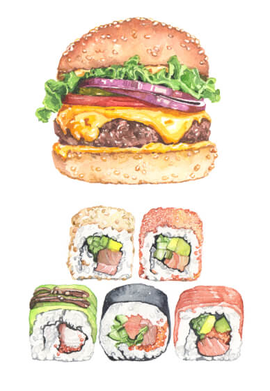 Watercolour Painting Workshop: Food Around the World