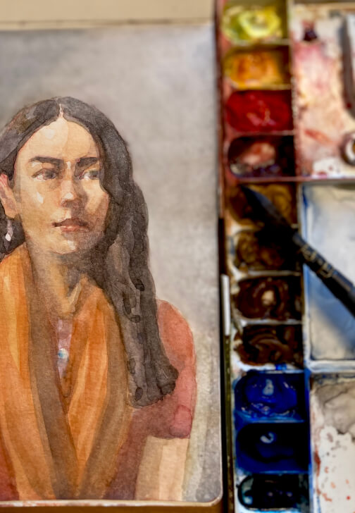 Watercolour Portrait Basics Class