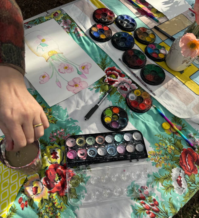 Watercolour Still Life Paint and Sip Workshop