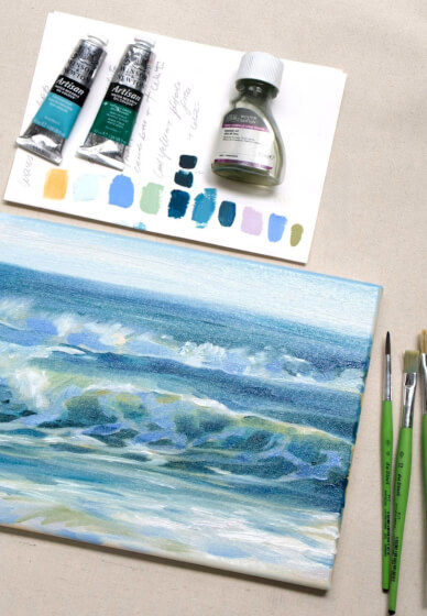 Waves of Light: Oil Painting Workshop for Beginners