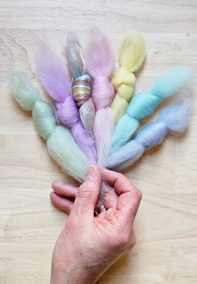 School Holiday Wet Felted Ball Necklace Workshop