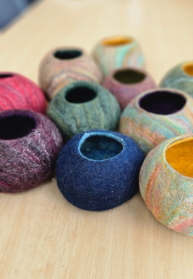 Wet Felted Bowl Workshop