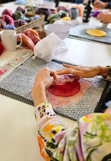 Wet Felted Bowl Workshop