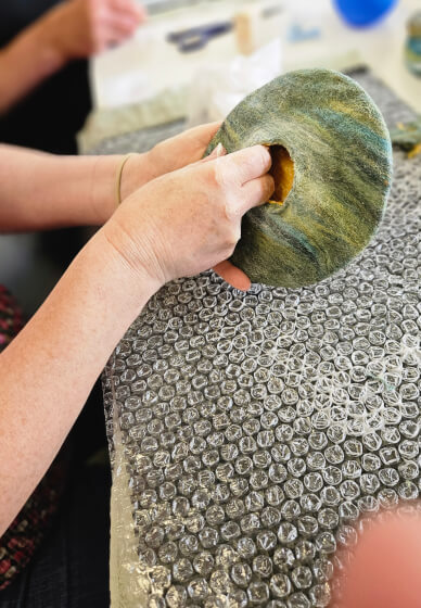 Wet Felted Bowl Workshop