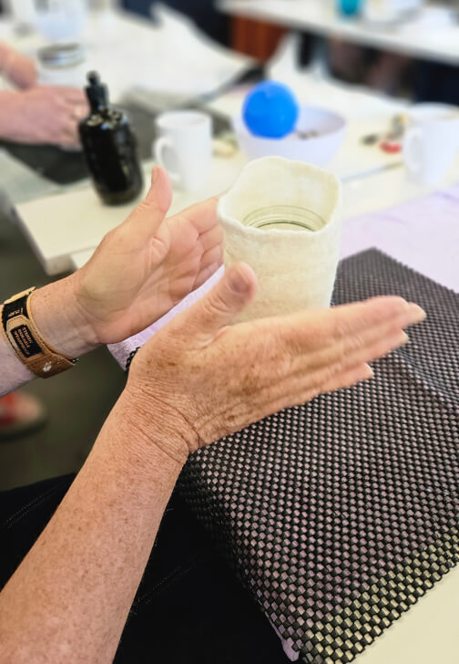 Wet Felted Lantern Workshop