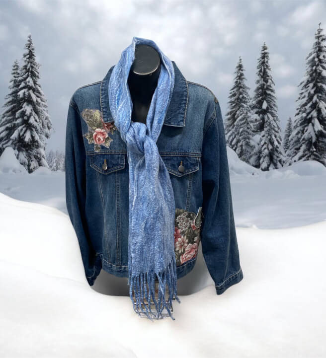Wet Felting Workshop Scarf
