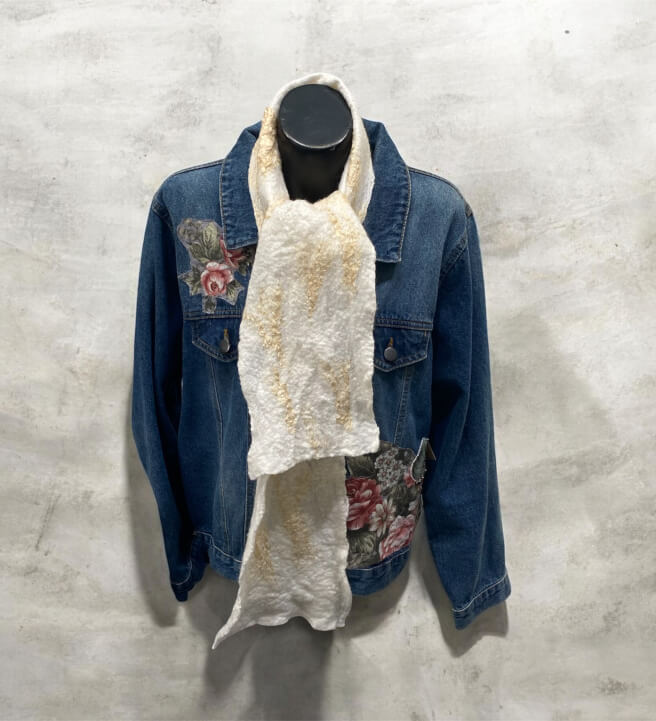 Wet Felting Workshop Scarf