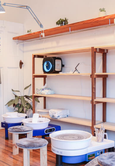 Wheel Throwing Class with Cats