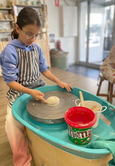 Wheel Throwing Course for Kids and Parents (6 Weeks)