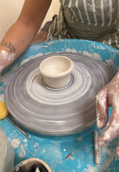 Wheel Throwing Pottery Class for Beginners