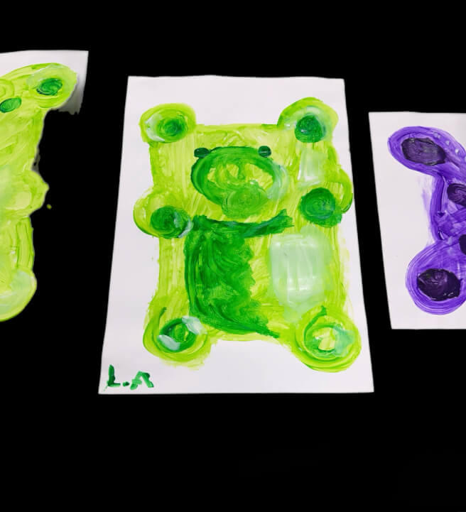 School Holiday Gummy Bear Paint Party Class