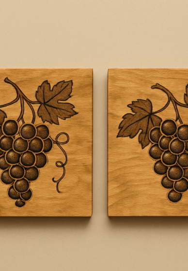 Wood Burning Workshop: Trivets (x2 Pieces)