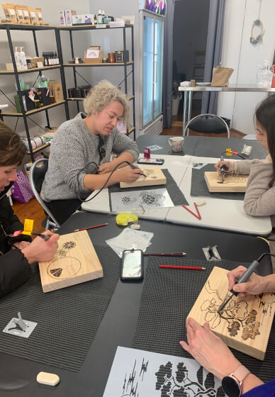 Wood Burning Workshop: Trivets (x2 Pieces)