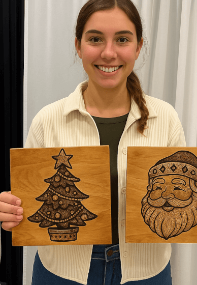 Wood Burning Workshop: Trivets (x2 Pieces)