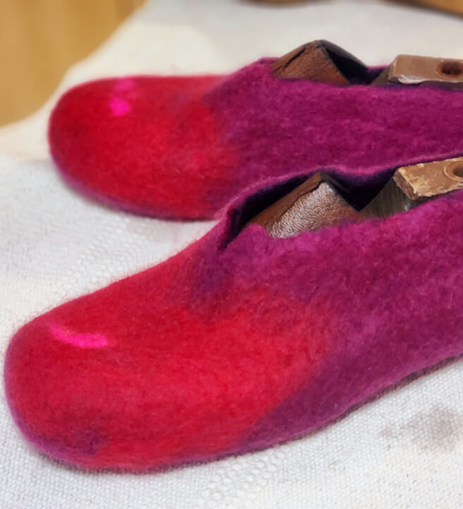 Wool Felted Slippers Workshop