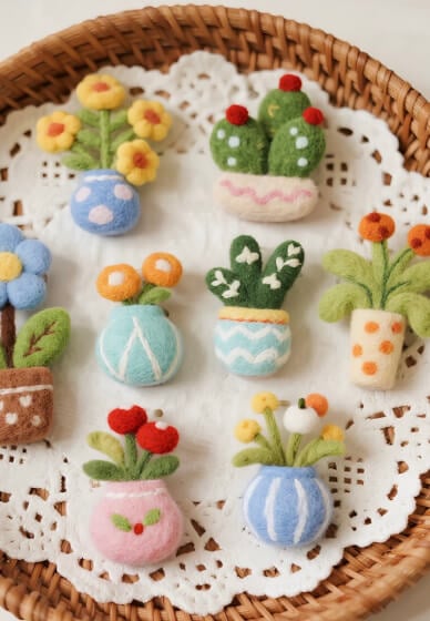 Needle Felting Car Charm DIY Workshop