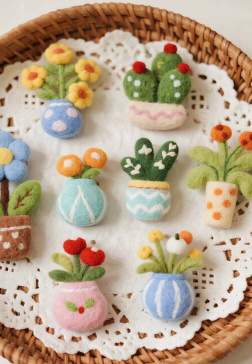 Needle Felting Car Charm DIY Workshop