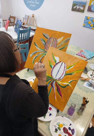 'Your Choice' Art Class: Painting or Collage