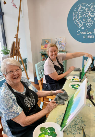 'Your Choice' Art Class: Painting or Collage