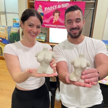 Take home your piece or come back to studio