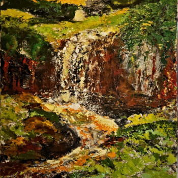 Day 2 Paint in colour using acrlylics