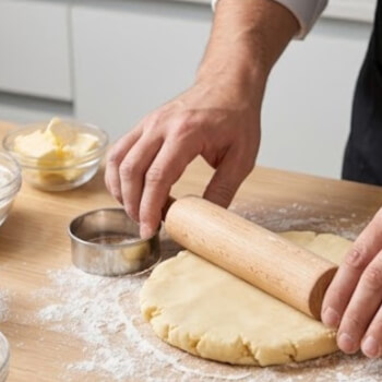 2. Make and roll your dough