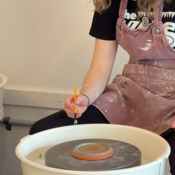 Applying wax resist