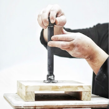 Step 1: Set up the support for the head.