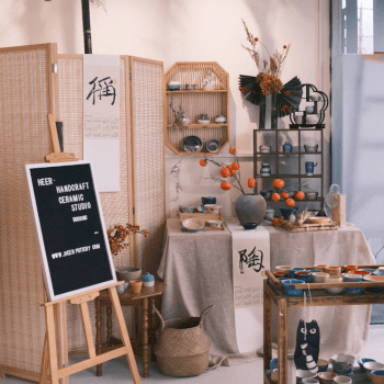 Arrive at the studio for painting fun