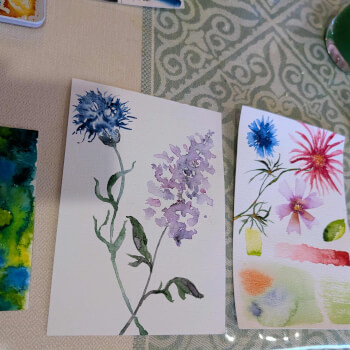 Start with single flowers