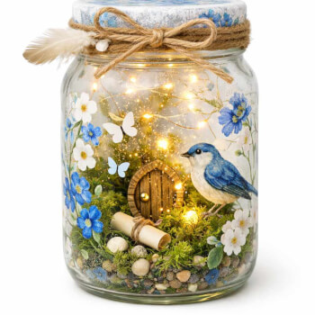 Fairy Jar with live moss - Kids Craft Workshop